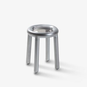 Bubble Stool Silver - Image 1